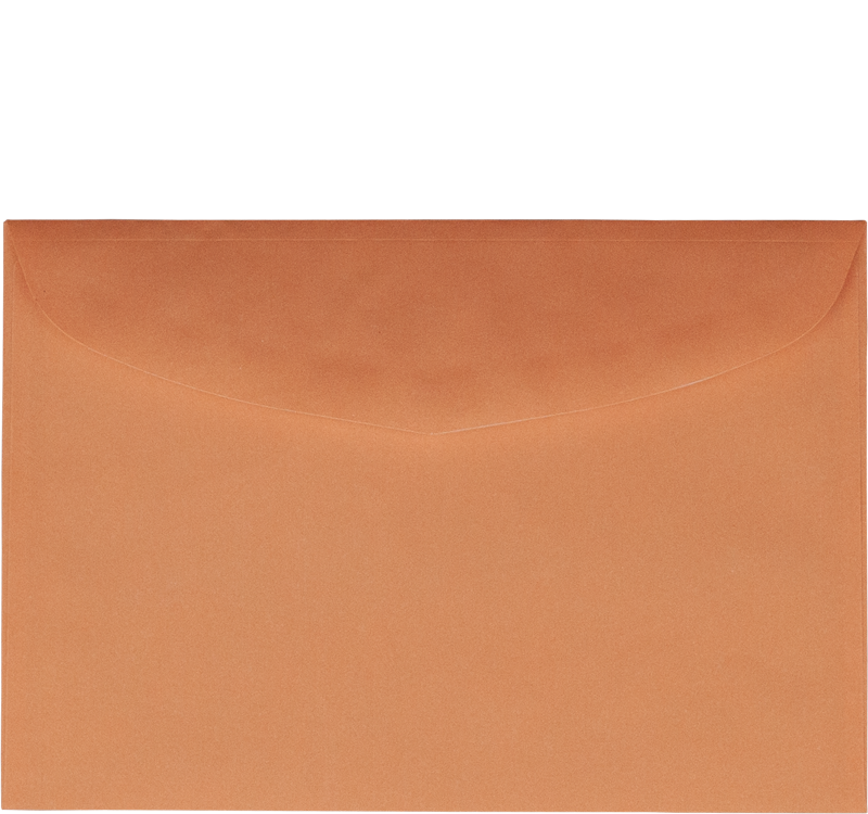 Wahlumschlag 120x176 mm, orange, Rückseite geschlossen