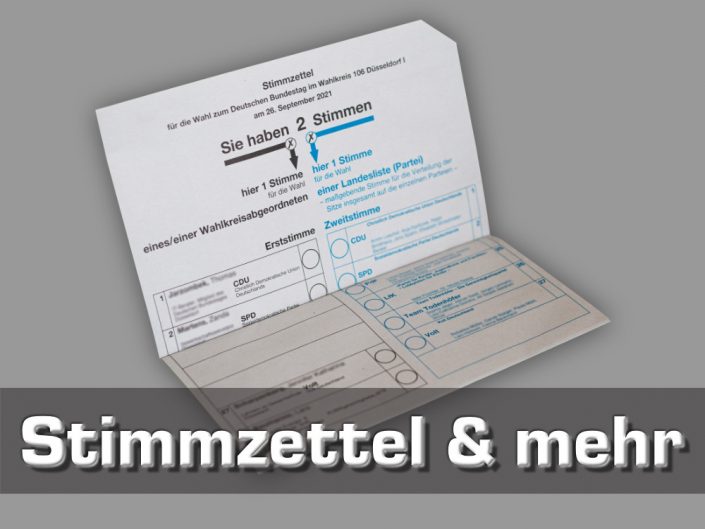 Menüpunkt Stimmzettel